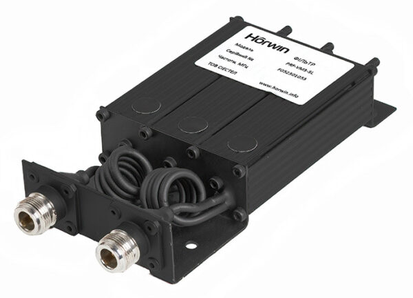 HORWIN PRF-VM3-SL — малогабаритний смугно-реєкторний фільтр, 144-174MГц, 50 Вт, 3 спіральні резонатори