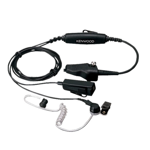 KHS-11bl 2-х провідна гарнітура прихованого носіння з прозорим звуководом Kenwood