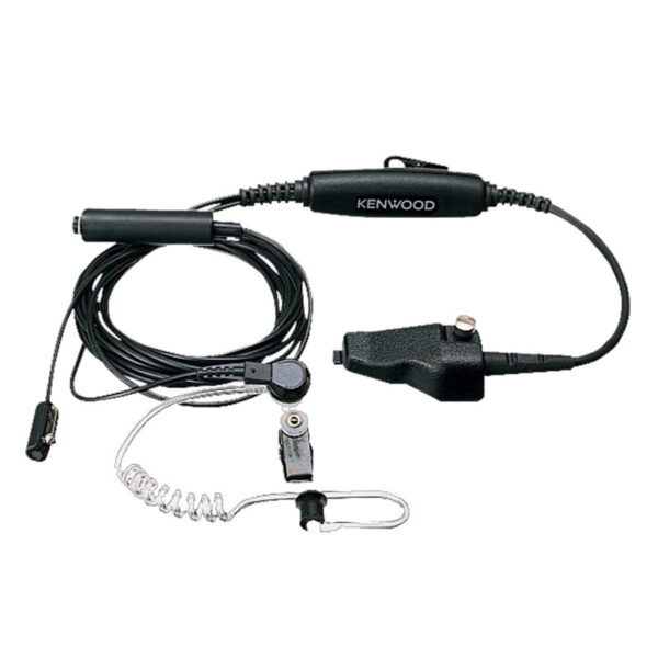 KHS-12bl 3-х провідна гарнітура прихованого носіння з прозорим звуководом Kenwood