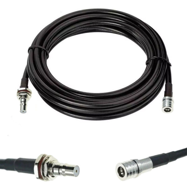 Готова кабельна збірка QMA male – QMA female, з використанням ВЧ кабеля RG-58 C/U довжиною 10 метрів