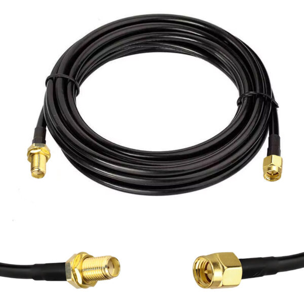 Готова кабельна збірка SMA male - SMA female, з використанням ВЧ кабеля SLR240 довжиною 10 метрів