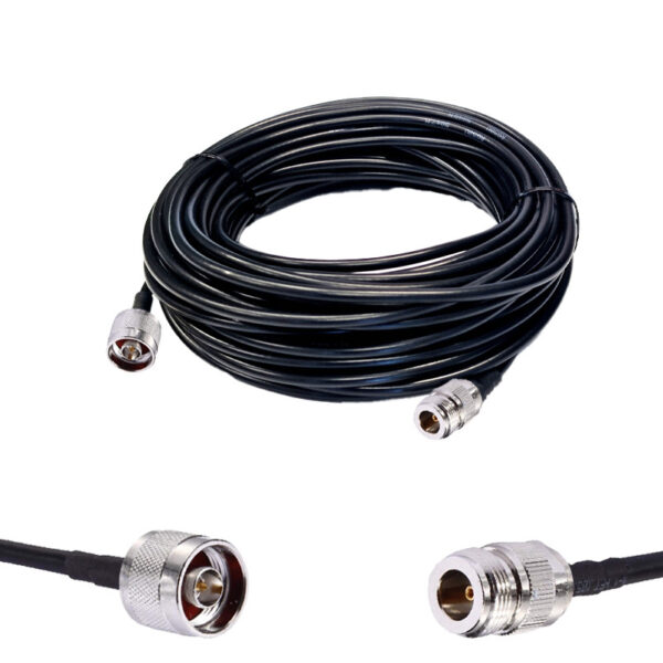 Готова кабельна збірка N male – N female, з використанням ВЧ кабеля RG-58 C/U довжиною 15 метрів