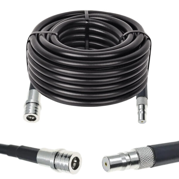 Готова кабельна збірка QMA male або  QMA female, з використанням ВЧ кабеля LMR400 довжиною 15 метрів