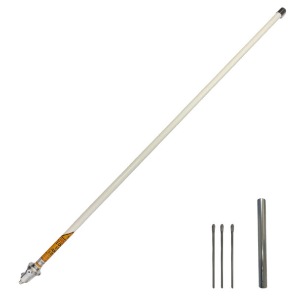 Стационарна колінеарна антена BS-GP, 400-470МНz, 6dB,1200mm, 2x5/8 λ, 1,1 kg, N-f, 150 km/h, Тайвань