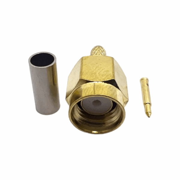 Високочастотний штировий роз'єм SMA male 5 crimp (під обтискання)