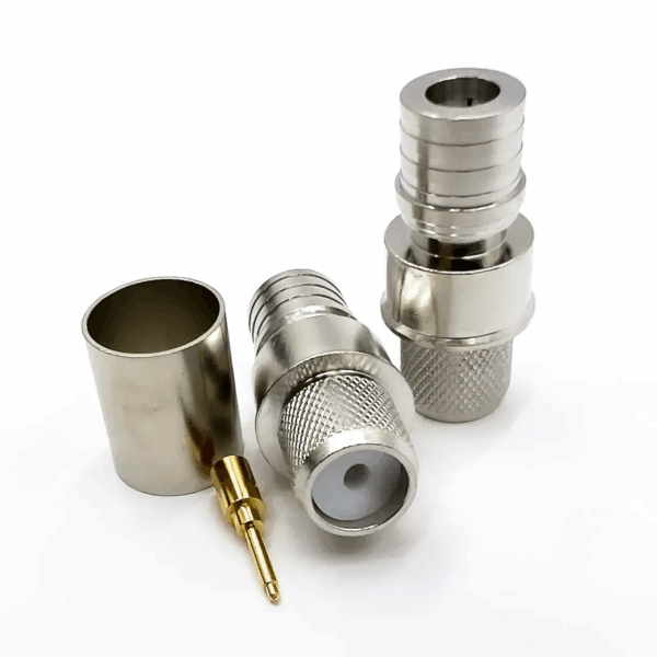 Високочастотний штировий роз'єм QMA male 9 crimp (під обтискання)