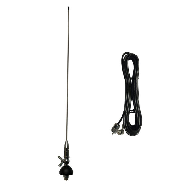 VHF/UHF автомобільна антена TQC-M55 радіатор з поворотним механізмом та врізним кріпленням