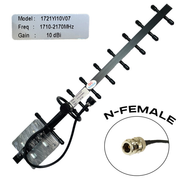 Антена BBT-1721YI10V07 спрямована Yagi 7-ми елементна з петльовим вібратором 1710-2170 МГц