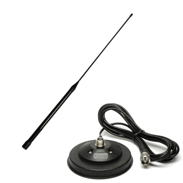 VHF автомобільна антена TQC-BFS радіатор з пружиною та погоджувальною котушкою на магнітной основе PM 100 PL