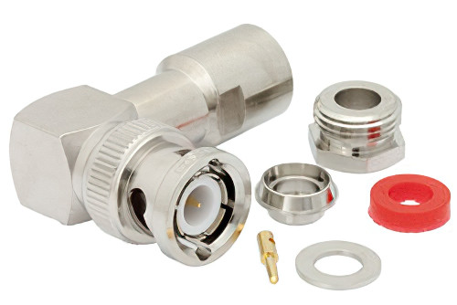 Роз'єм BNC male 6 clamp 90°